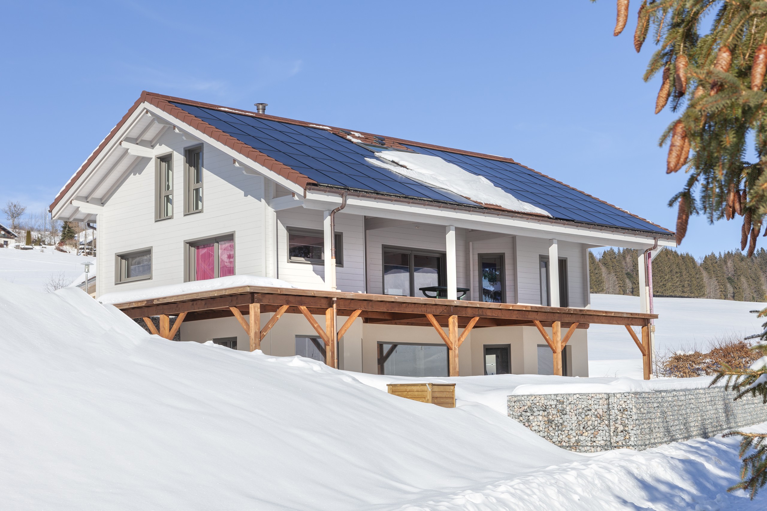 Maison en bois clair sur 3 étages - Les Allies