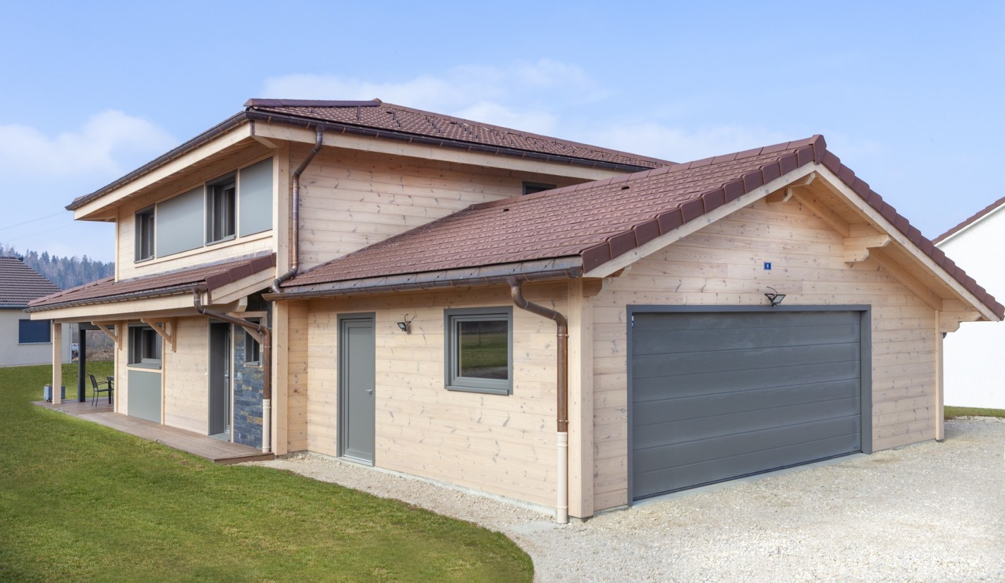 Exemple de maison bois en kit - Extérieur