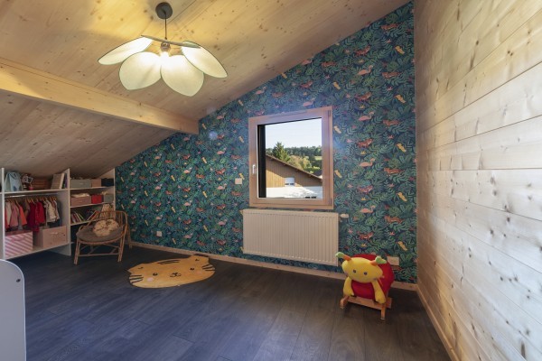 Chalet traditionnel en poteau-poutre