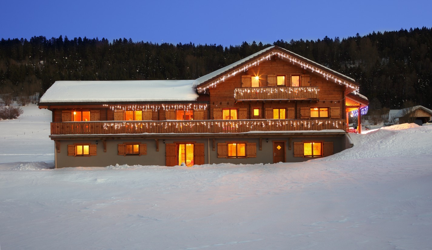 Logement collectif en bois - Extérieur à la Chaux