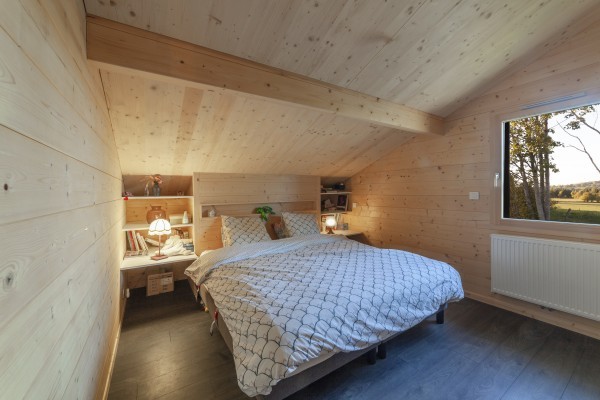 Chalet traditionnel en poteau-poutre