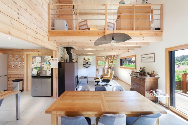 Grand chalet entre bois et pierres (Le Chauffaud)