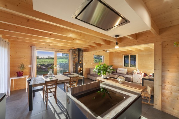 Chalet traditionnel en poteau-poutre