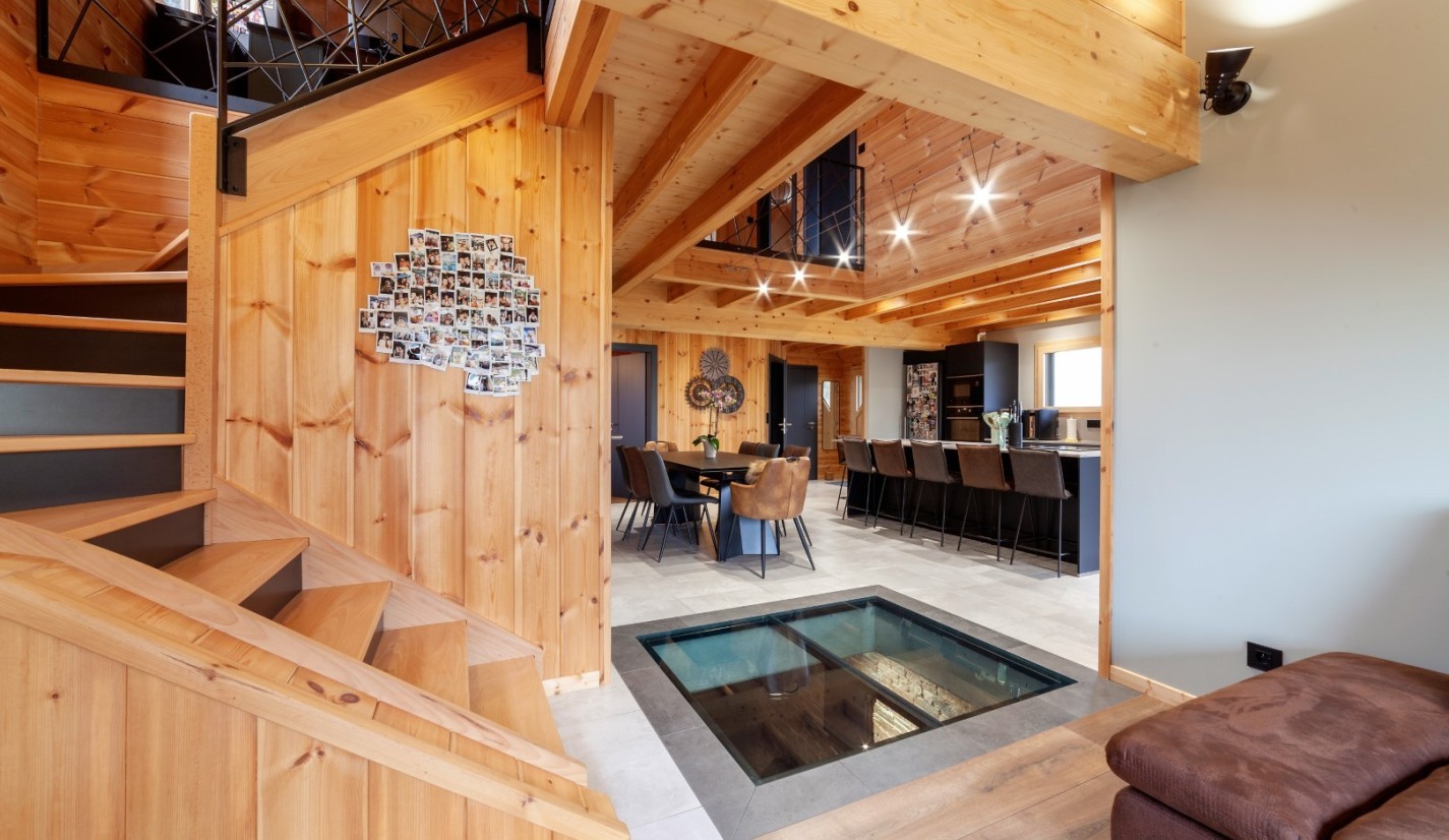 Exemple de maison bois en kit - Intérieur